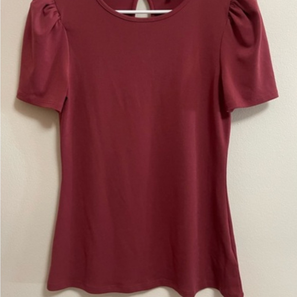 Express Women’s Puff Sleeve Fitted Blouse